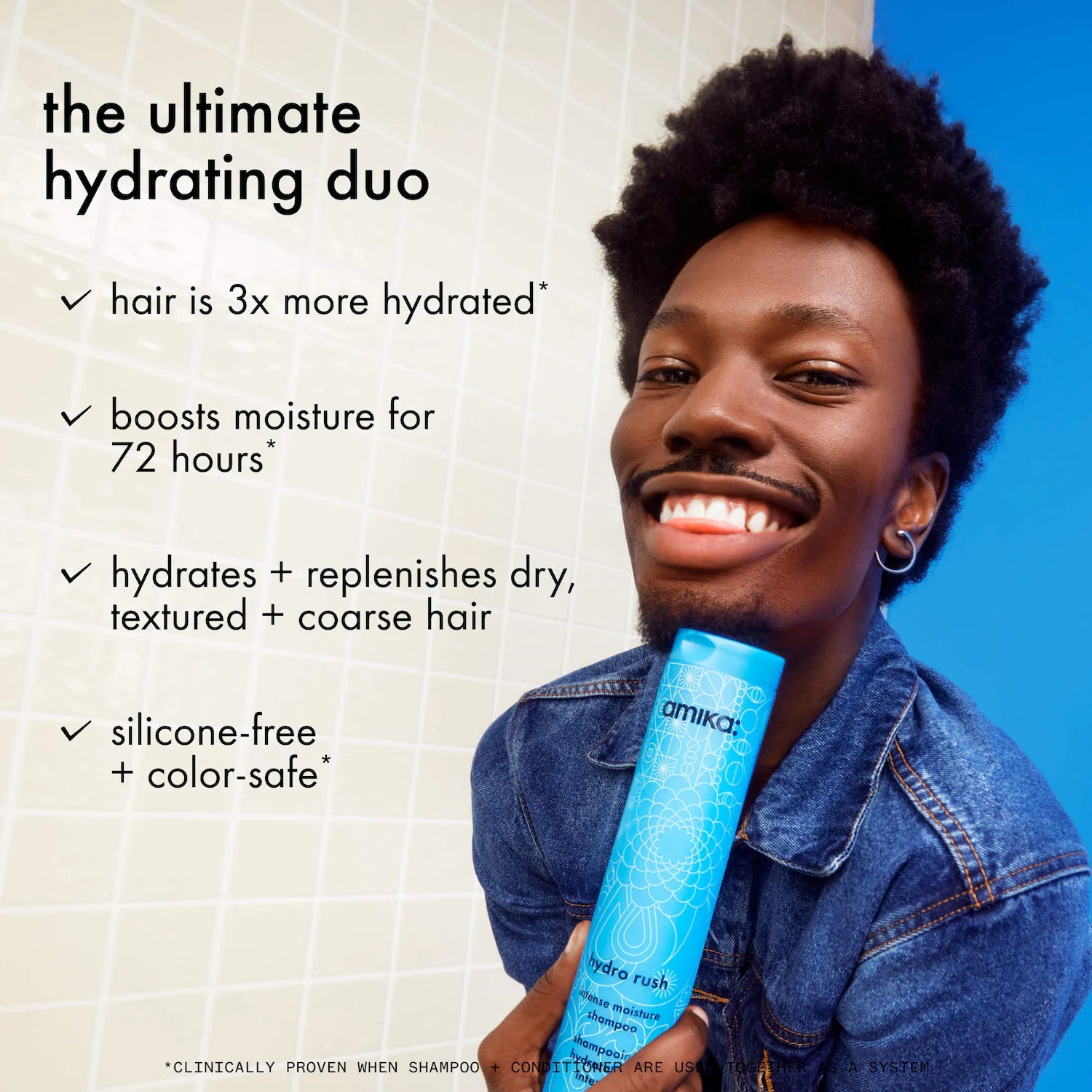 Acondicionador de humedad intensa Hydro Rush con ácido hialurónico — amika