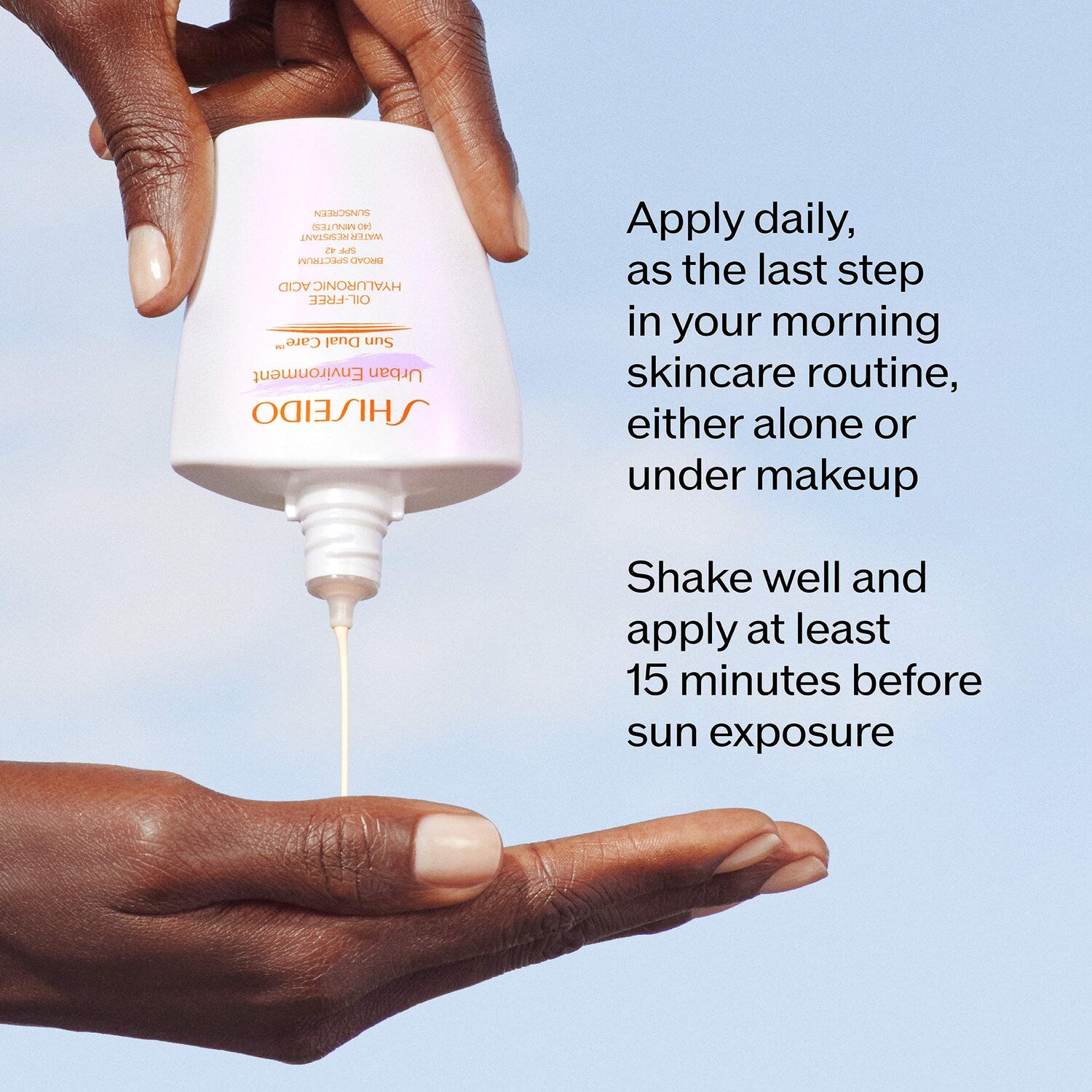 Protector solar facial sin aceite SPF 42 de Urban Environment con ácido hialurónico — Shiseido