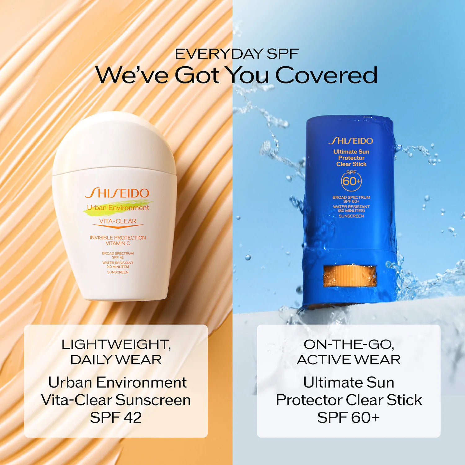 Urban Environment Vita-Clear SPF 42 protector solar facial con vitamina C — Shiseido
