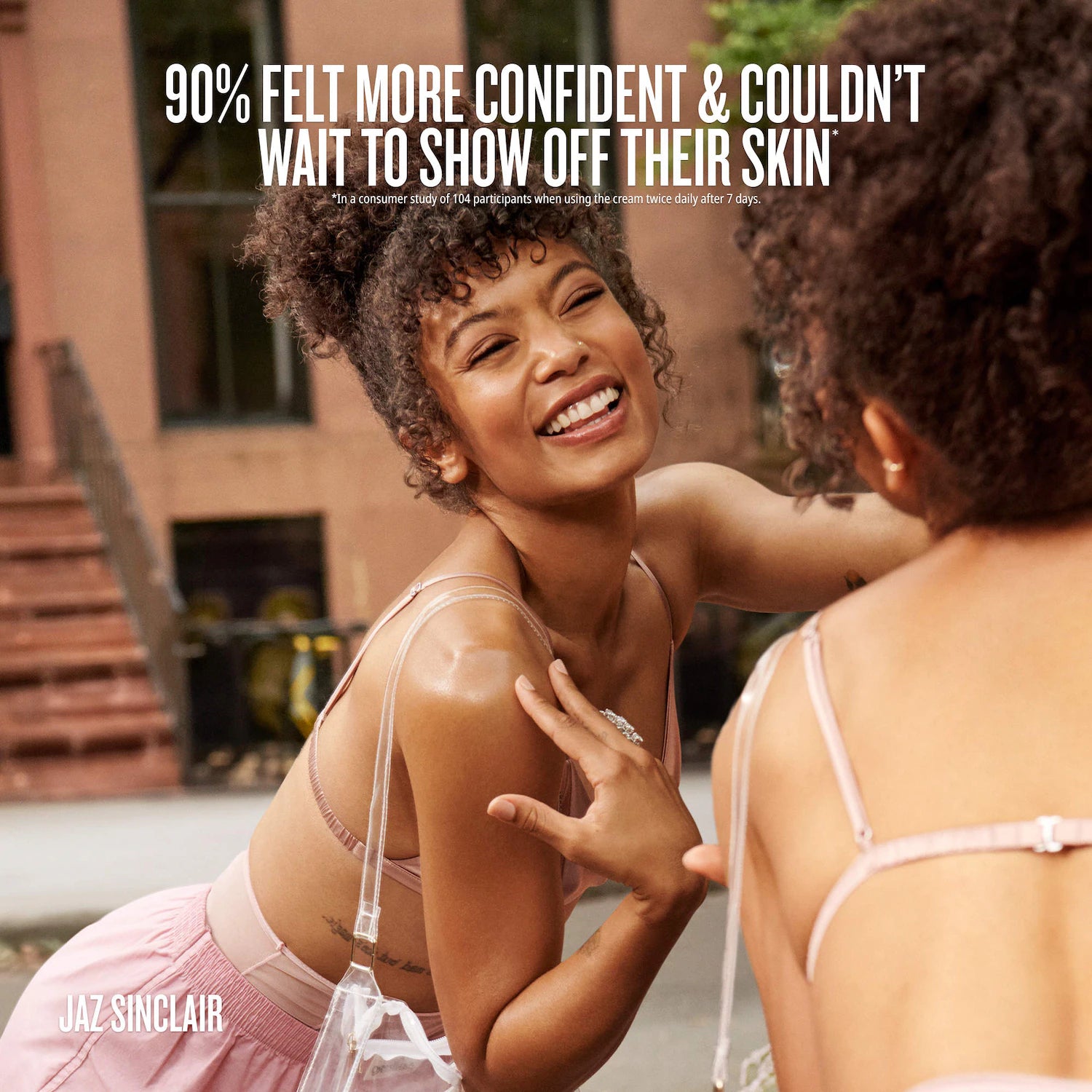 Crema corporal Mini Rosa Charmosa™ Dewy con agua de rosas + péptidos de cristal — Sol de Janeiro