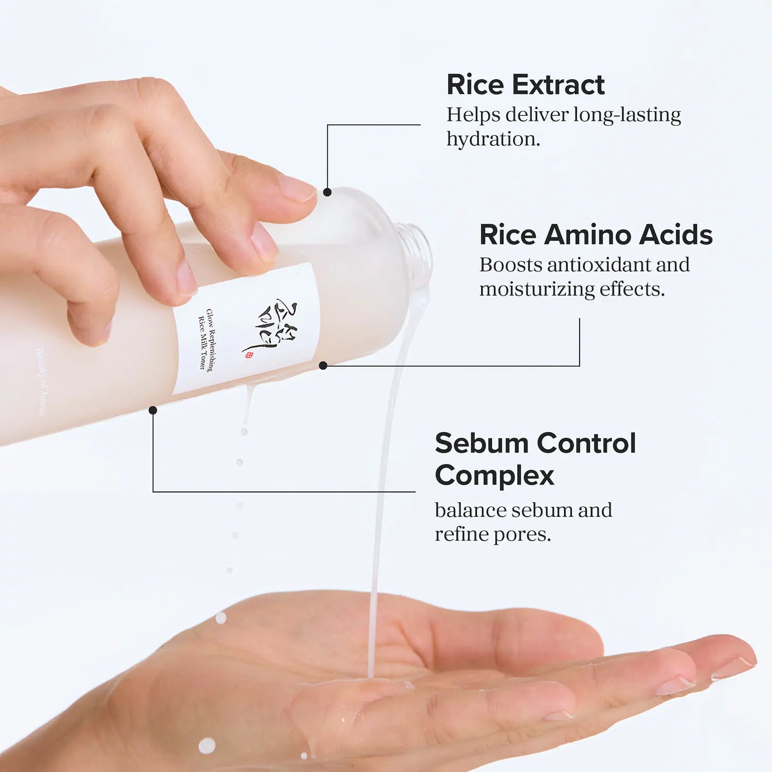 Tónico hidratante ligero con leche de arroz reponedor de brillo — Beauty of Joseon