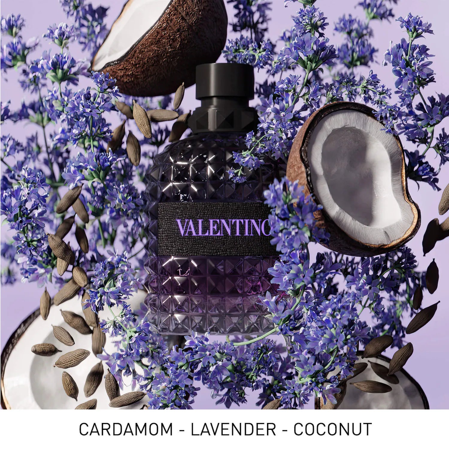 Uomo Born in Roma Purple Melancholia Eau de Toilette con Lavanda — Valentino