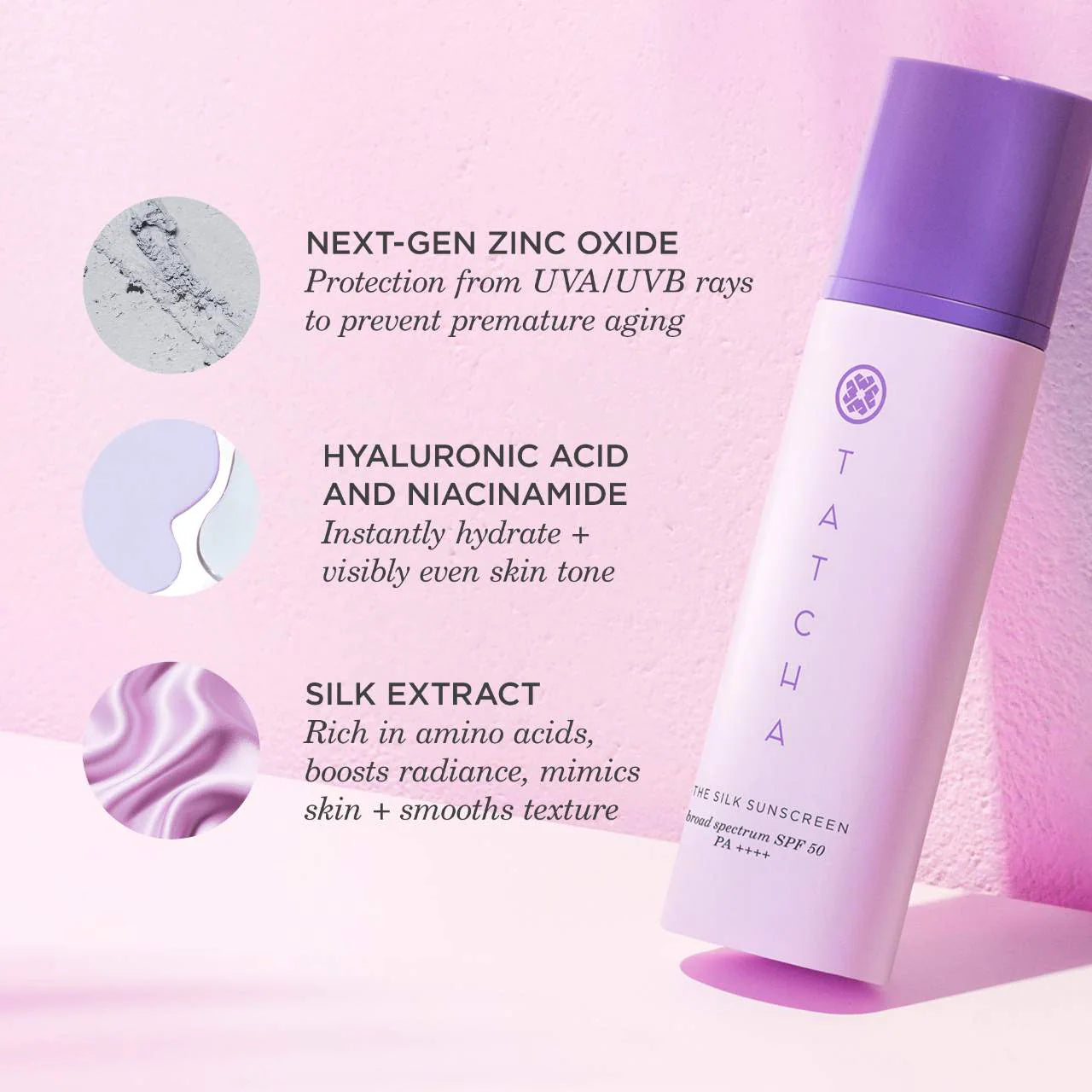 Mini The Silk Sunscreen SPF 50 Protector solar mineral ingrávido — Tatcha