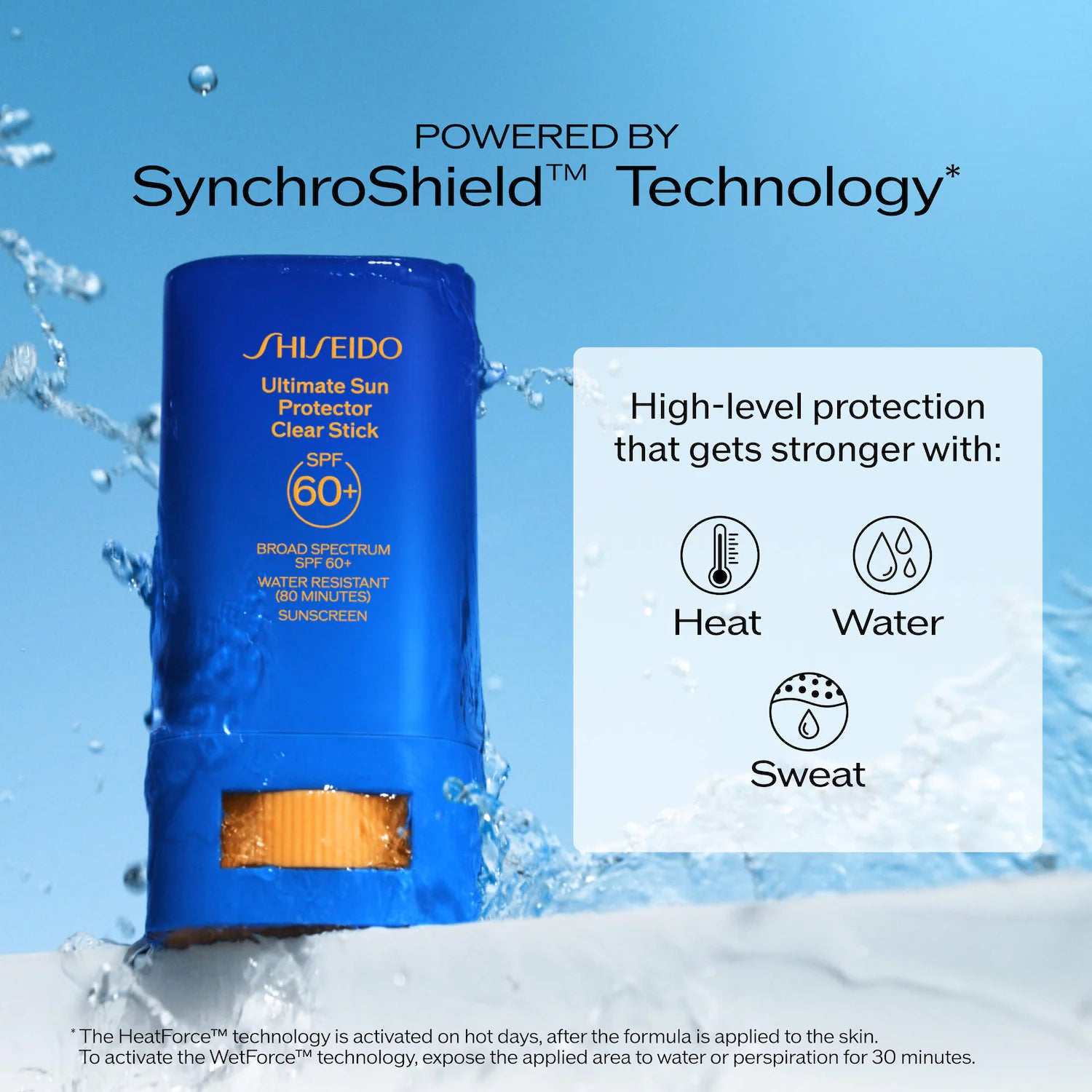 Protector solar definitivo en barra transparente SPF 60+ — Shiseido