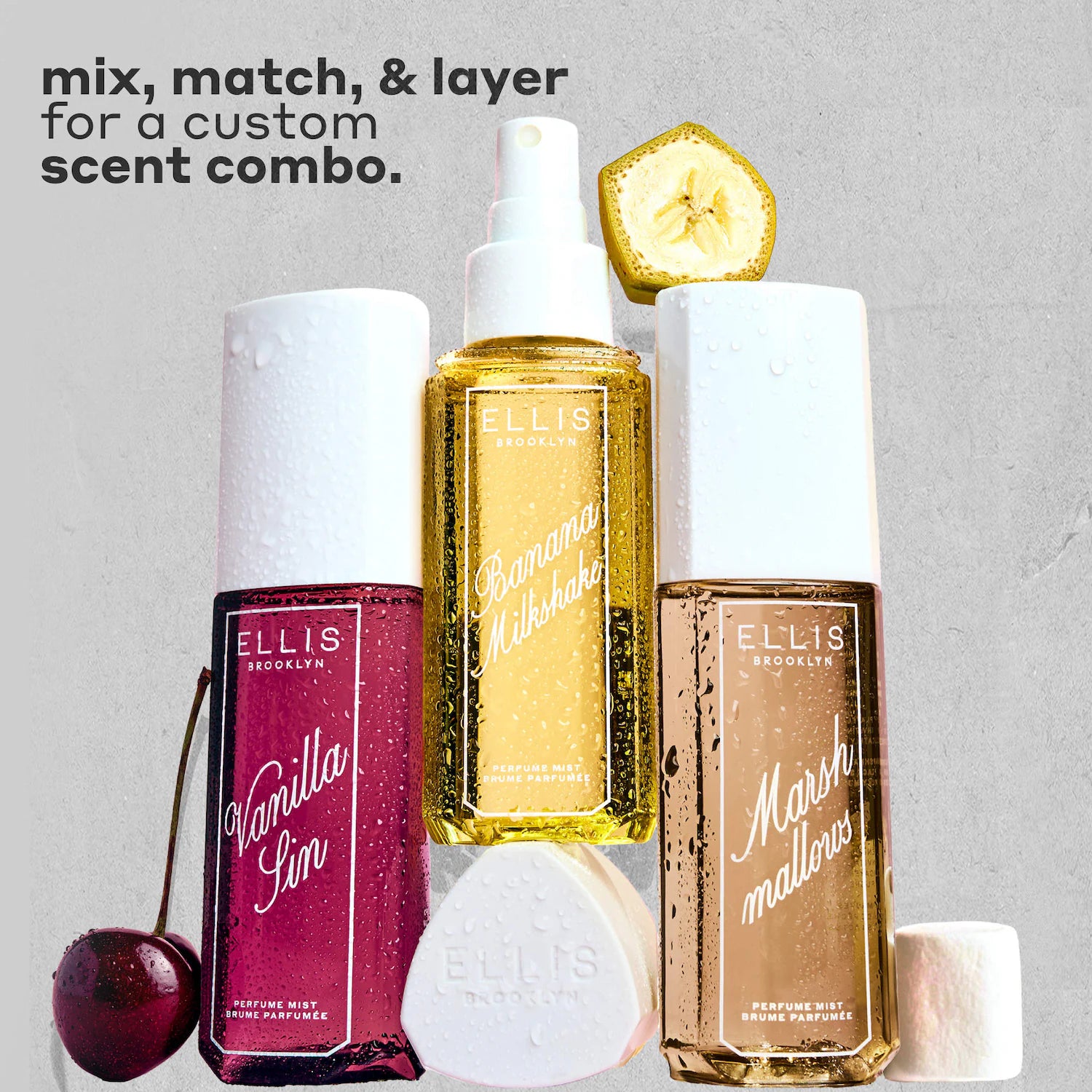 Mini niebla con fragancia para cabello y cuerpo MARSHMALLOWS — Ellis Brooklyn