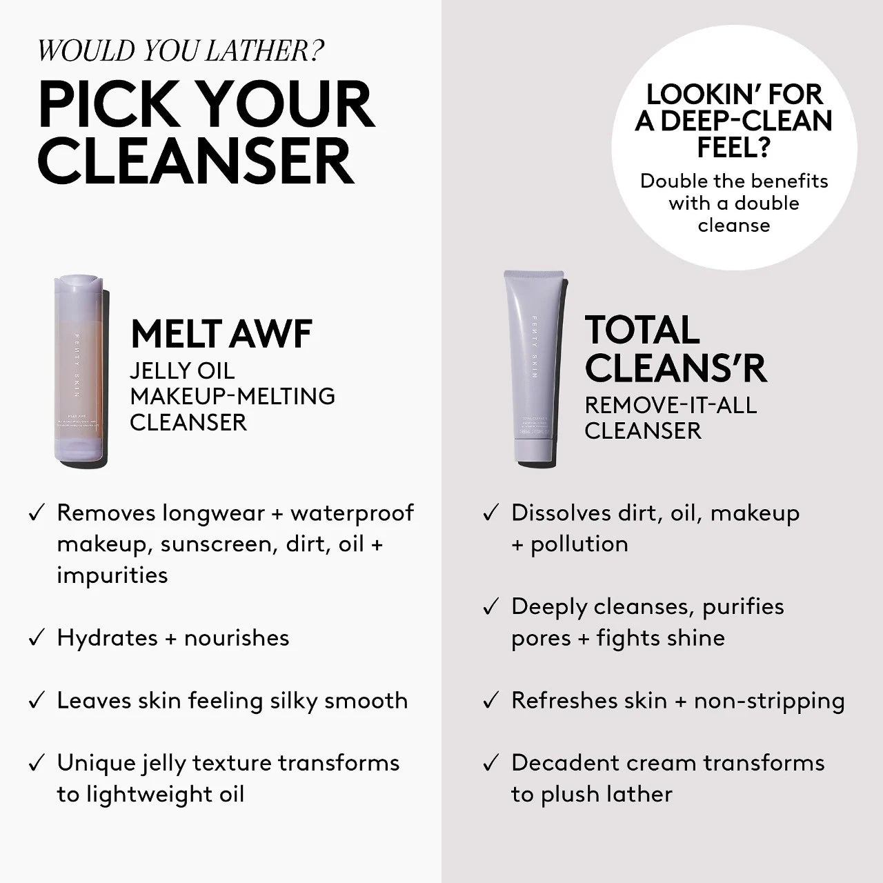 Limpiador Remove-It-All Total Cleans'r con cereza de Barbados — Fenty Beauty by Rihanna