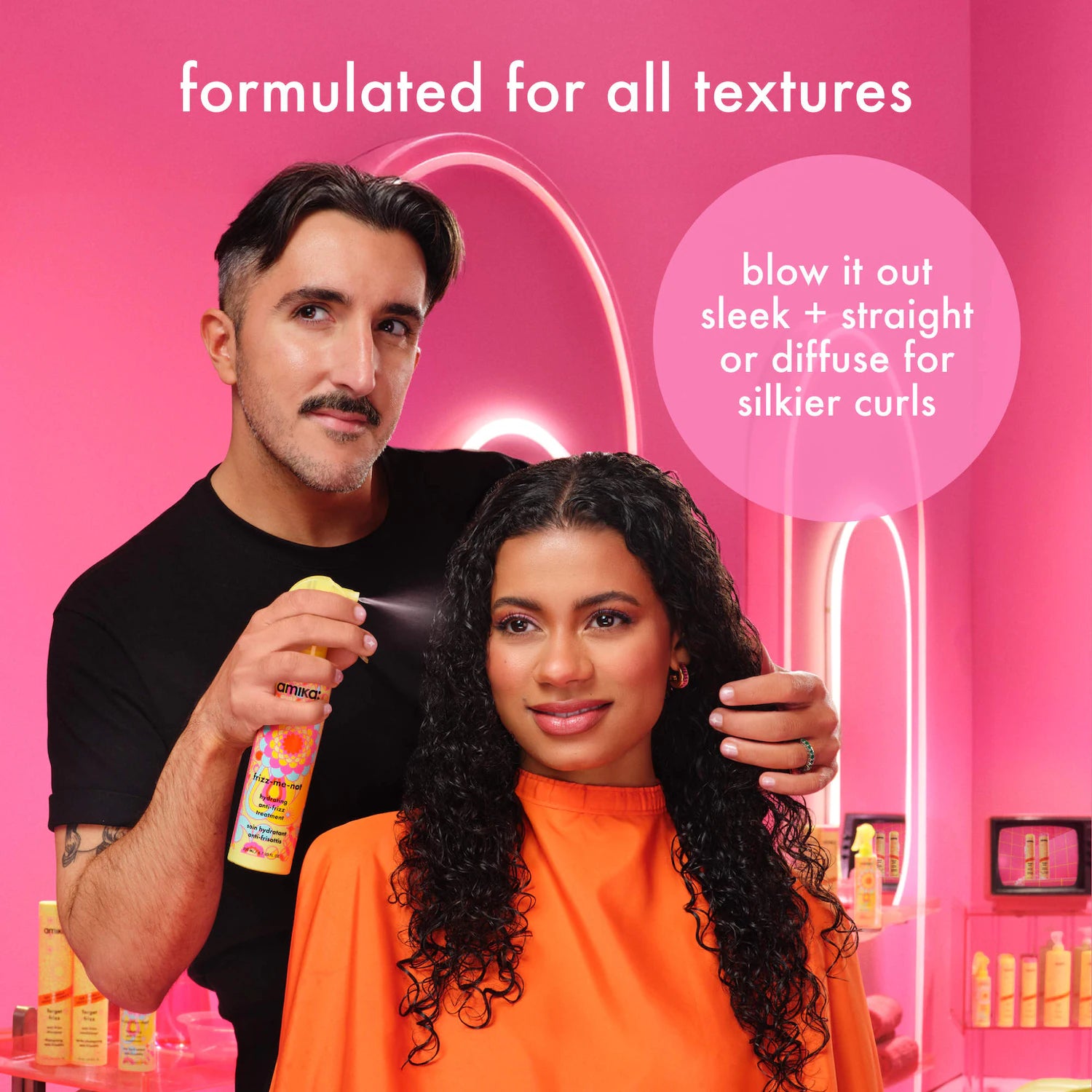Tratamiento anti-frizz hidratante Frizz-Me-Not — amika