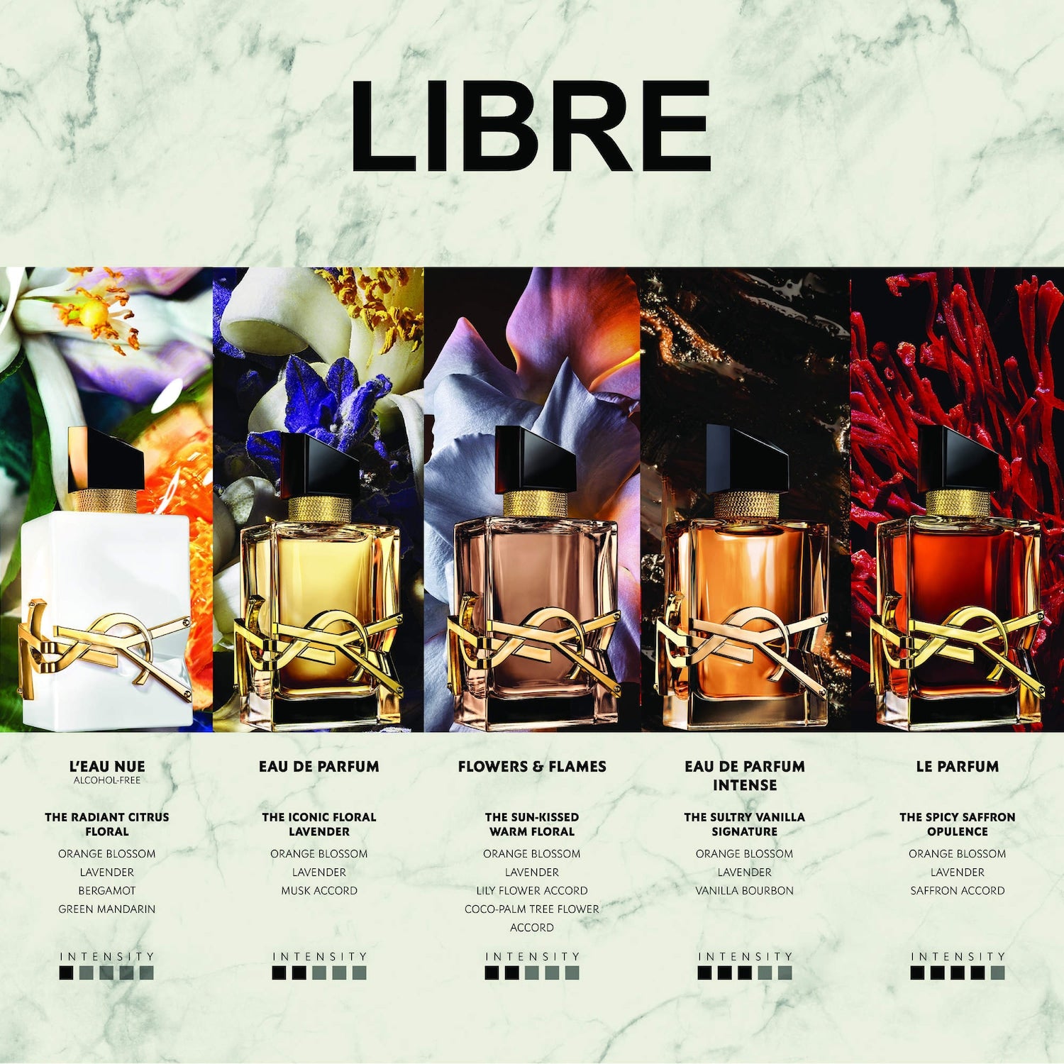 LIBRE Eau de Parfum Intenso con Vainilla Cálida y Azahar — Yves Saint Laurent