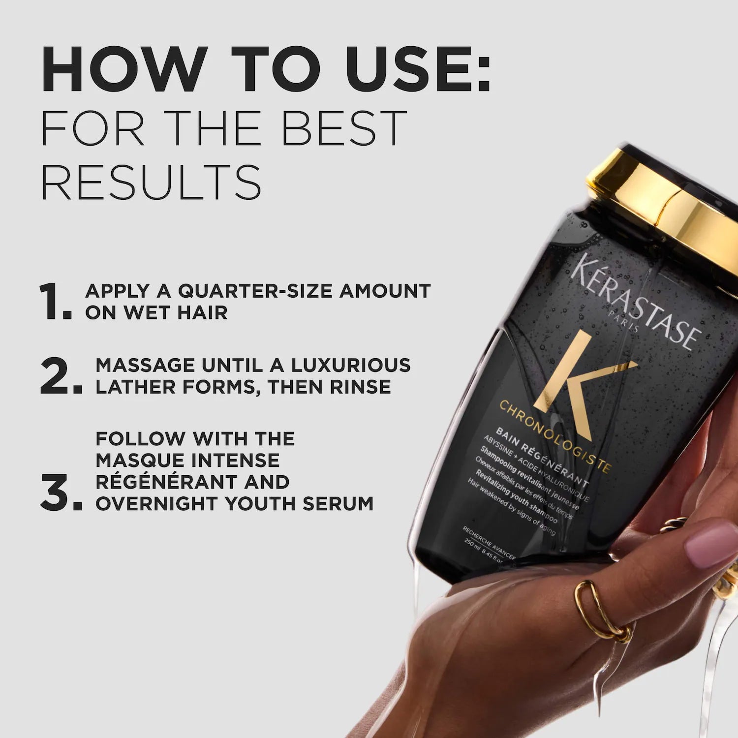 Chronologiste Champú Hidratante para Reparación y Brillo del Cabello — Kérastase