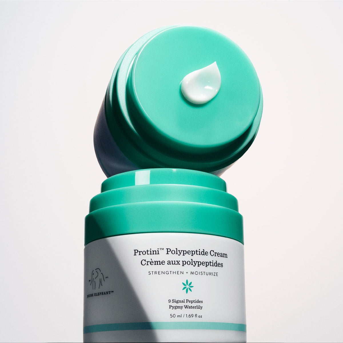 Drunk Elephant Protini Polypeptide Cream con textura de crema