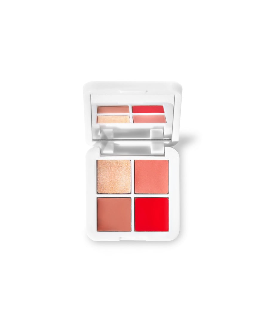 Lip2Cheek Glow Quad Mini: paleta de color y brillo
