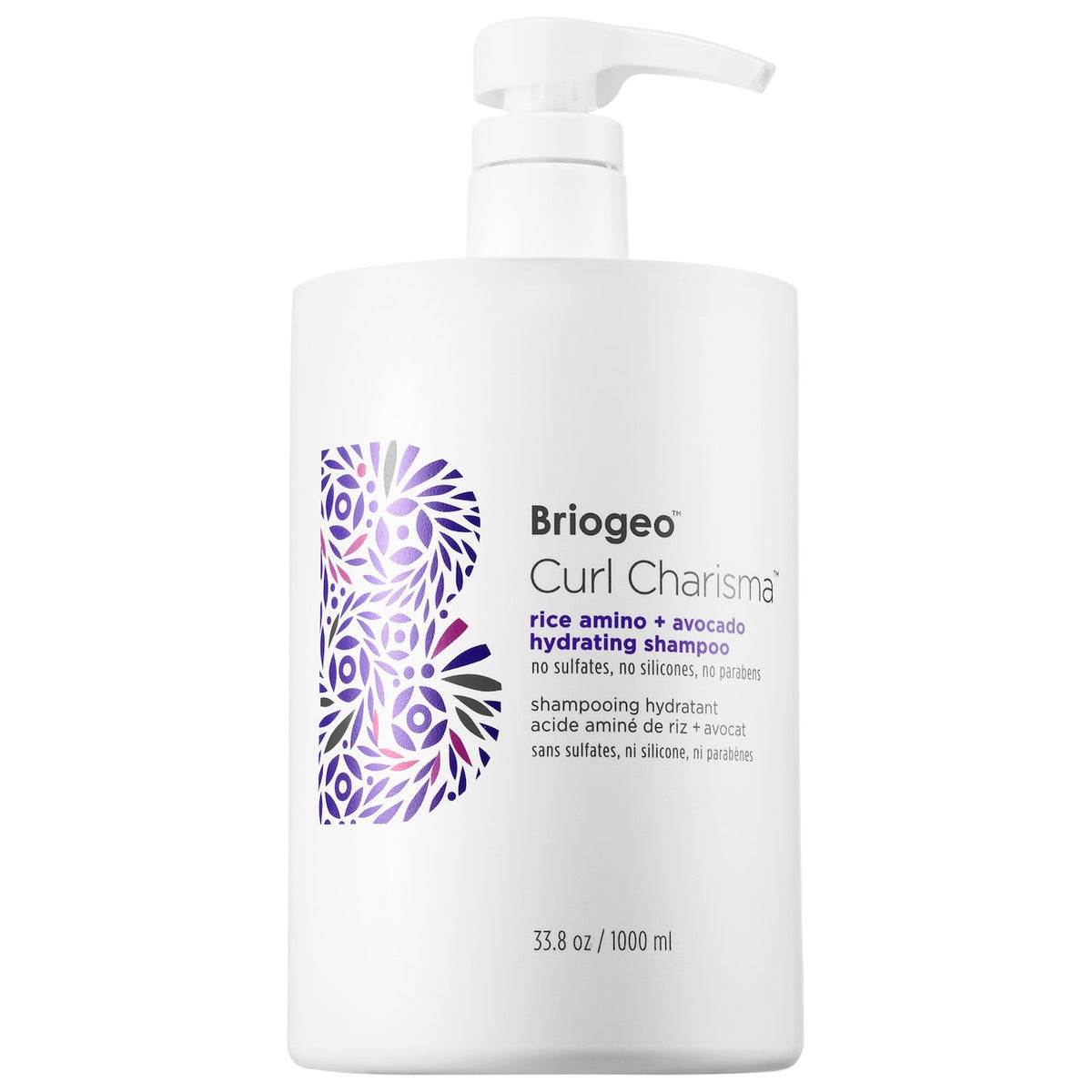 Shampoo Hidratante para Rizos con Aminoácidos de Arroz y Palta — Curl Charisma — Briogeo - 1000 ml