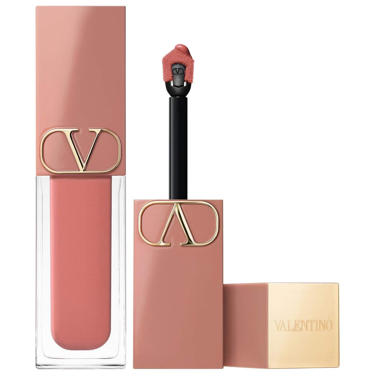 Labial Líquido y Rubor 2 en 1 Mate Suave — Liquirosso — Valentino