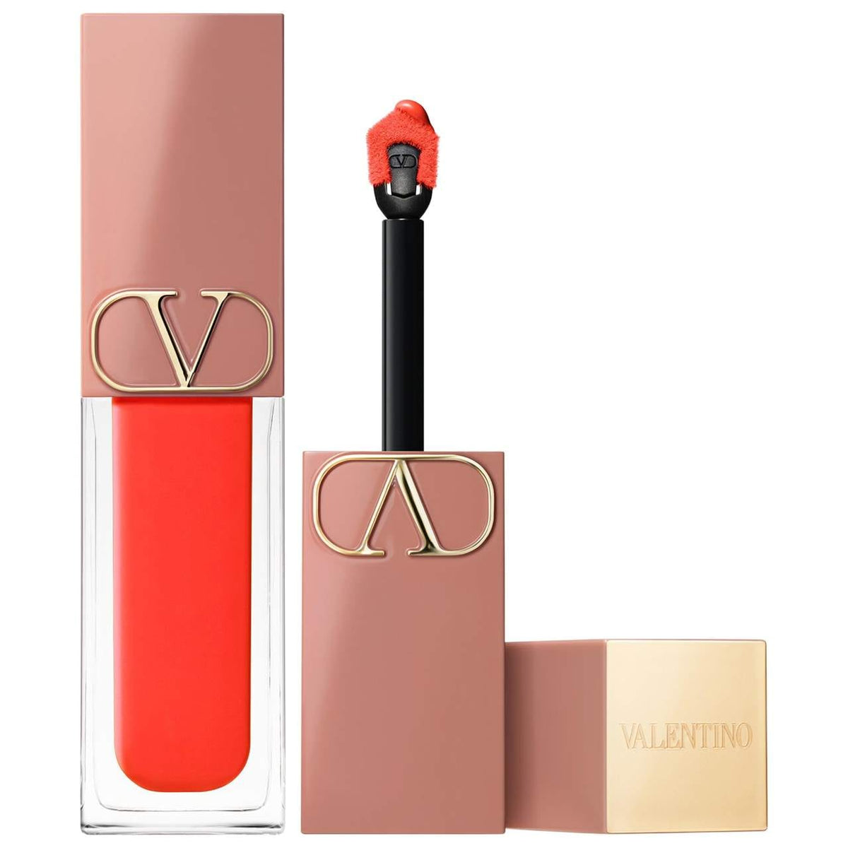 Labial Líquido y Rubor 2 en 1 Mate Suave — Liquirosso — Valentino
