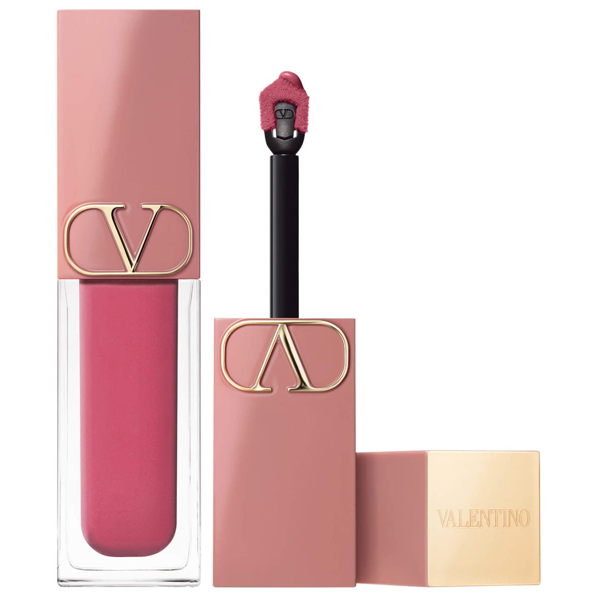 Labial Líquido y Rubor 2 en 1 Mate Suave — Liquirosso — Valentino