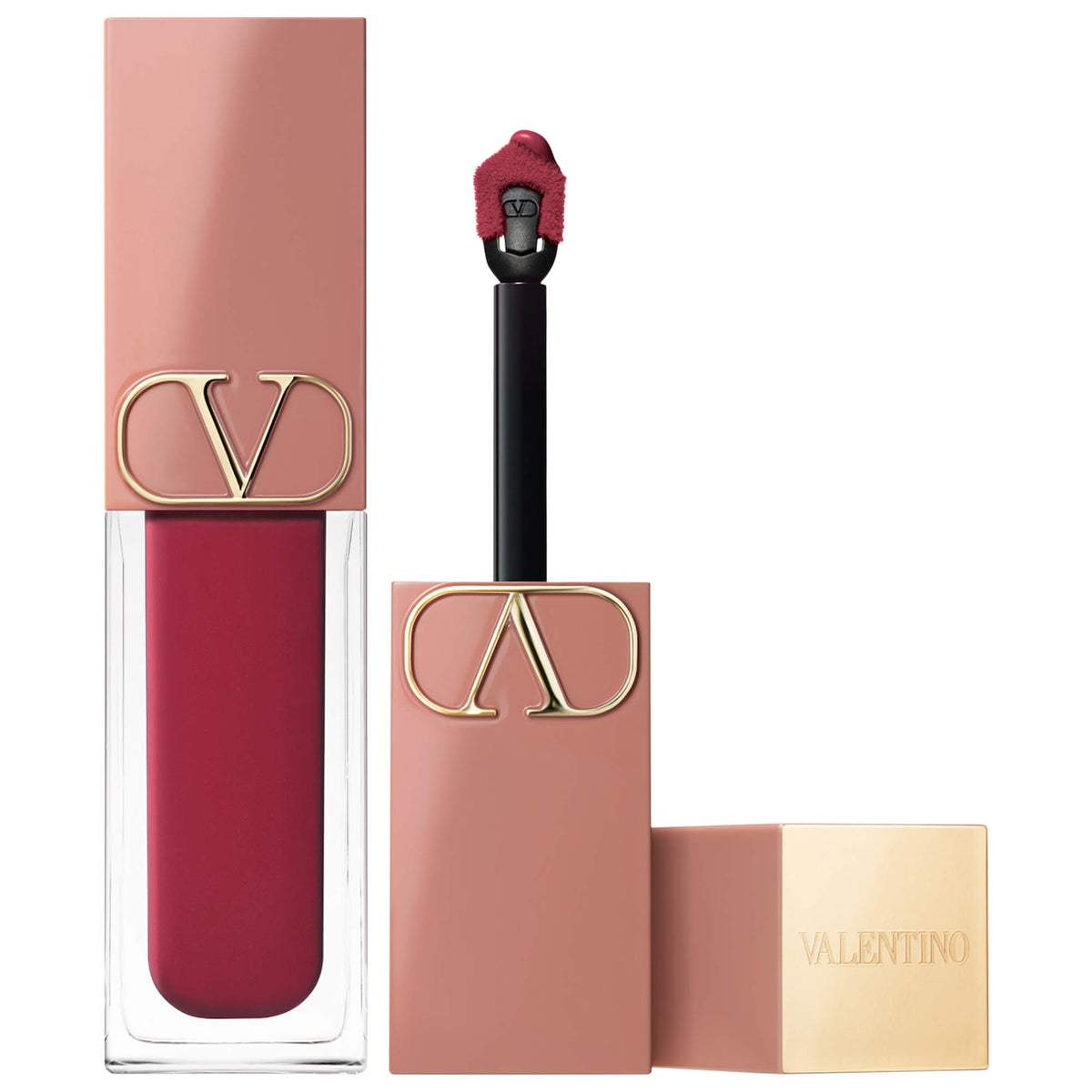 Labial Líquido y Rubor 2 en 1 Mate Suave — Liquirosso — Valentino