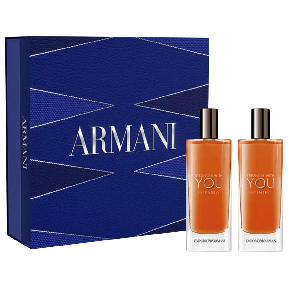 Set Dúo de Perfume para Hombre 2 x 15 ml — Stronger With You Intensely — Armani Beauty