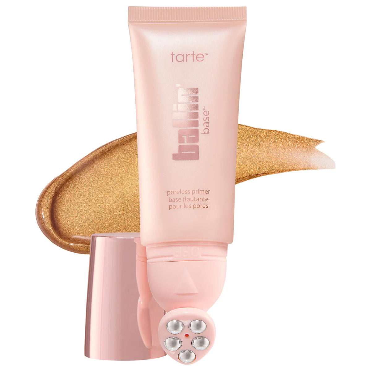 Primer Minimizador de Poros con Rodillo — Ballin Base — Tarte — Bronce / 35 ml