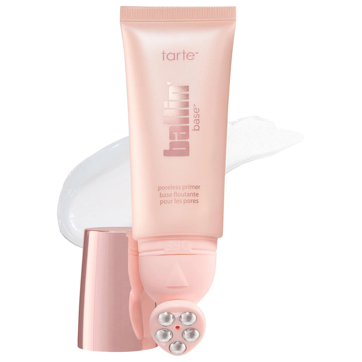 Primer Minimizador de Poros con Rodillo — Ballin Base — Tarte — Transparente / 40 ml