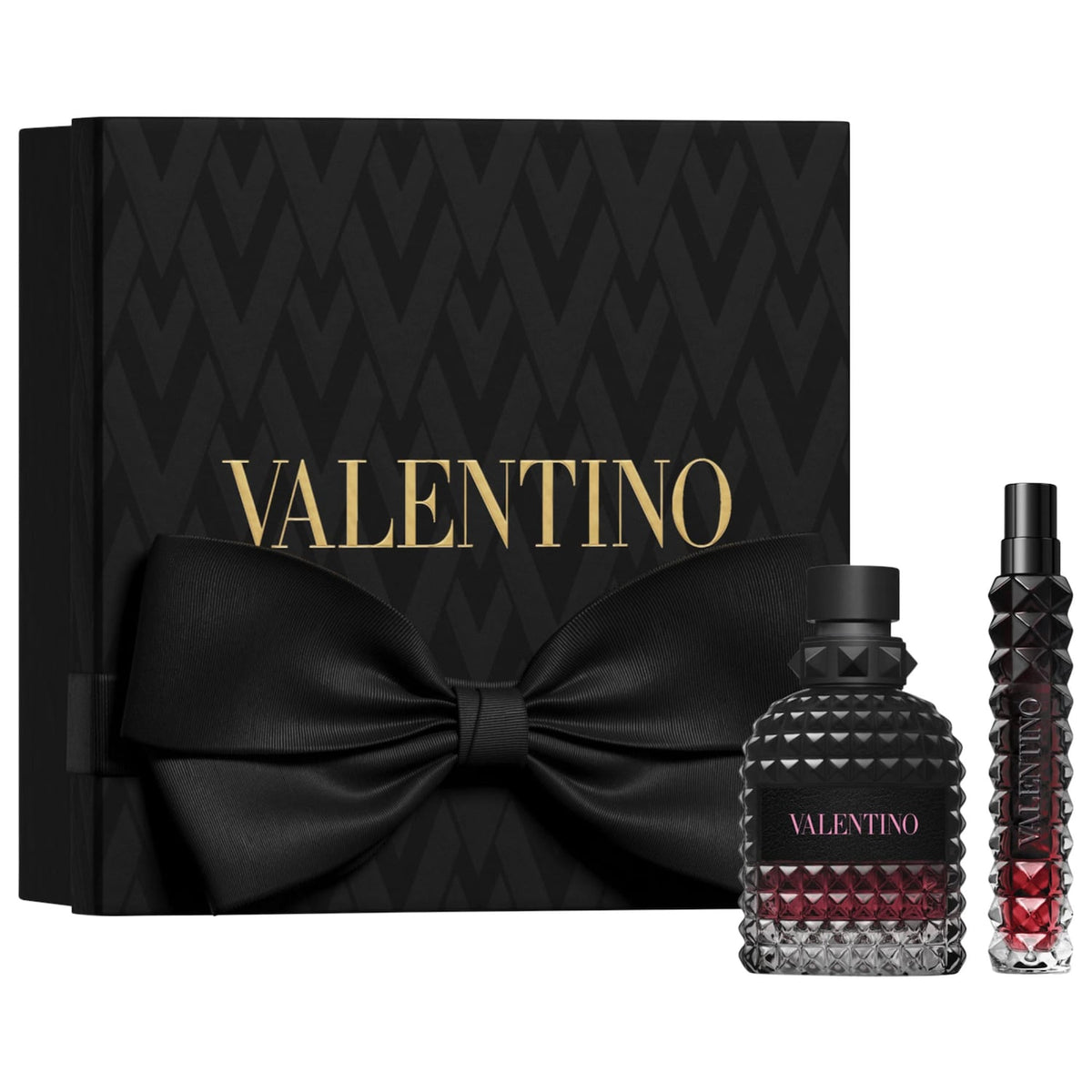 Set Eau de Parfum 50 ml + Spray de Viaje 10 ml — Uomo Born in Roma Intense — Valentino
