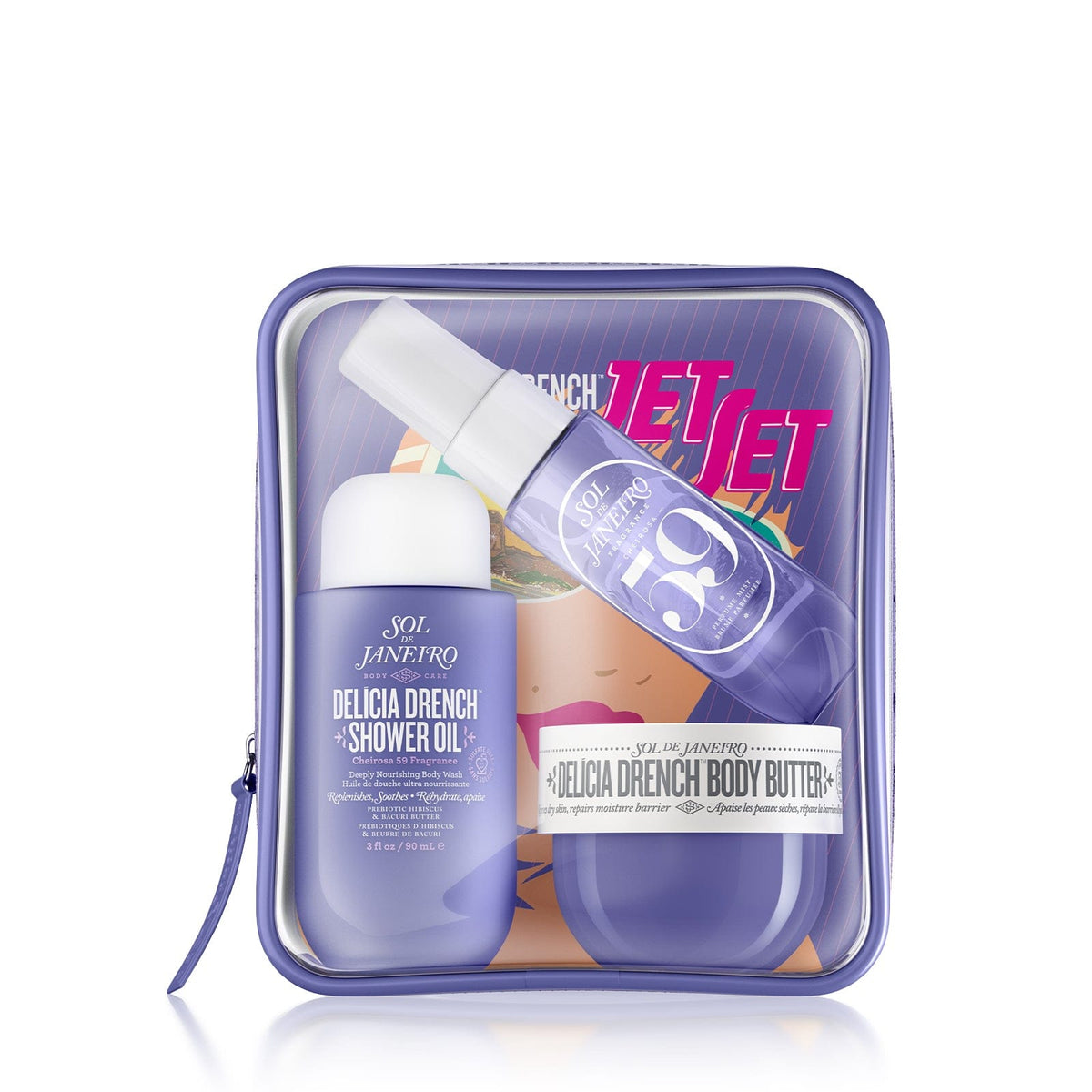 Set de Viaje Brazilian Delícia Drench · Cheirosa 59 — Sol de Janeiro