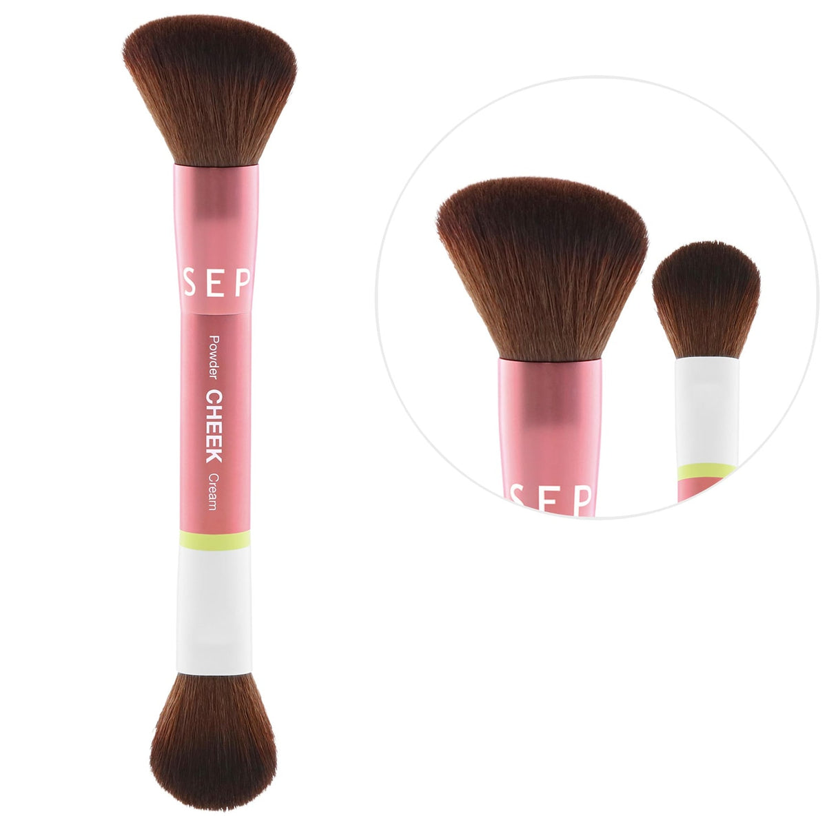 Brocha de Mejillas Doble Punta Dual Ended Cheek Brush — Sephora Collection