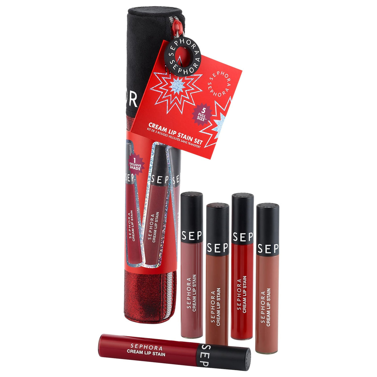 Set 5 Labiales Líquidos Mate Cream Lip Stain 10 Horas (Edición Limitada) — Sephora Collection