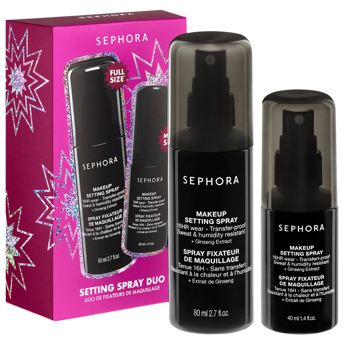 Set Dúo Spray Fijador de Maquillaje All Day (Edición Limitada) — Sephora Collection