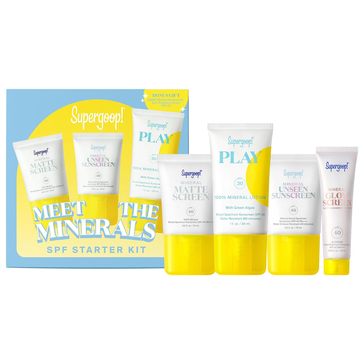 Set Iniciación Mineral Meet the Minerals SPF — Supergoop!