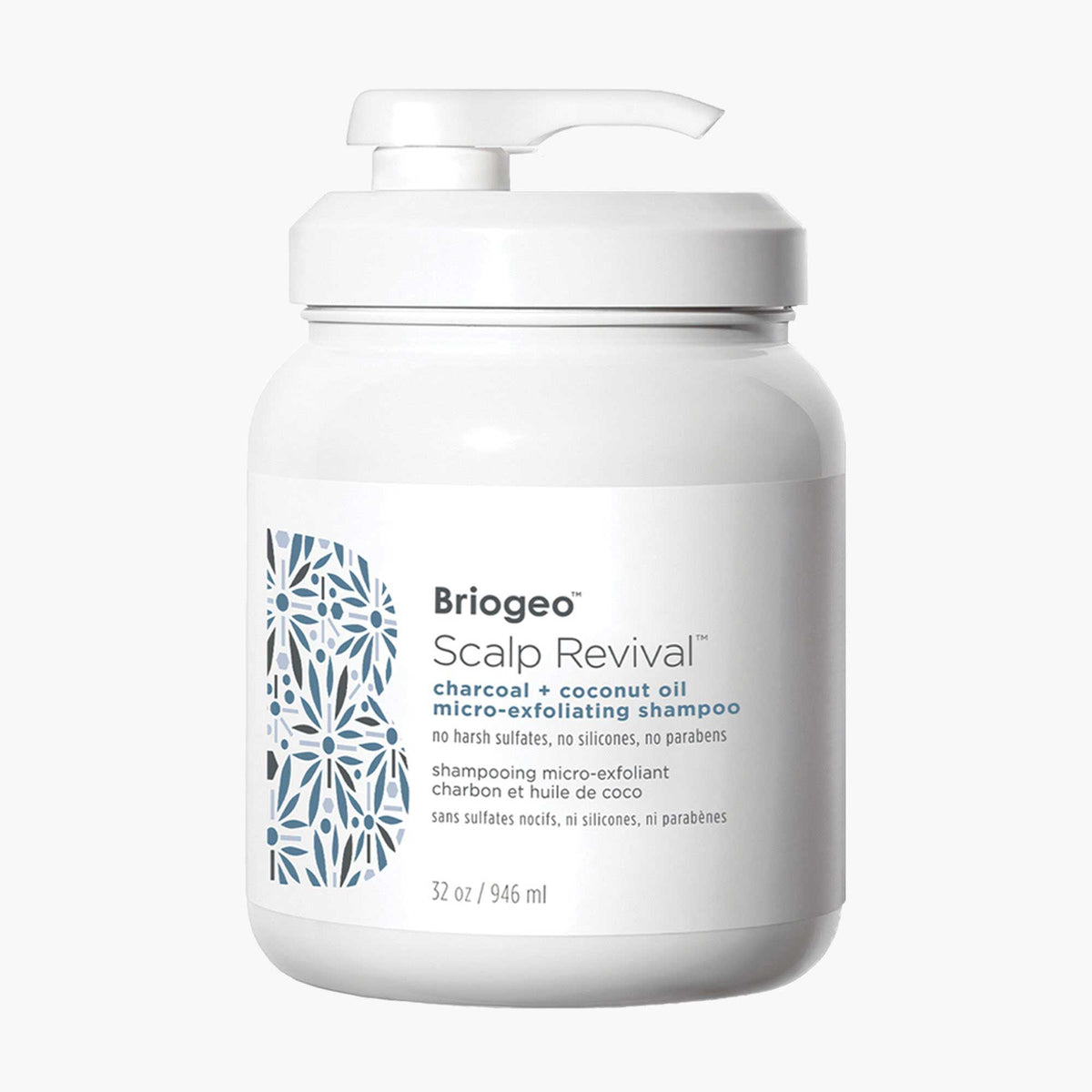 Shampo microexfoliante de carbón y aceite de coco  Briogeo