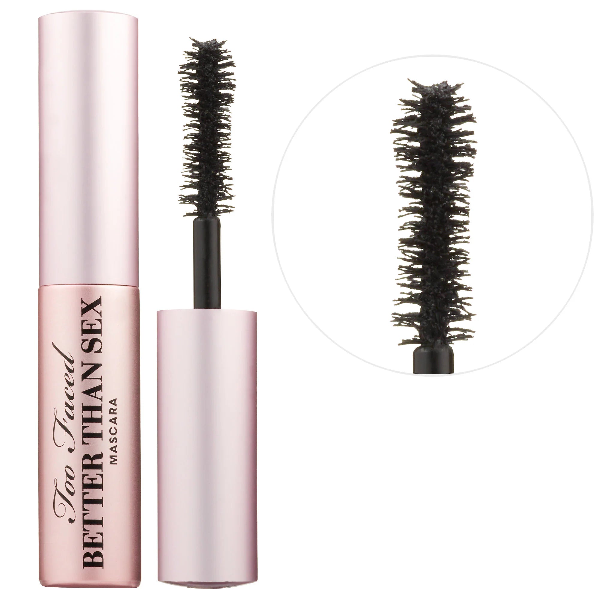 Mini máscara de pestañas voluminizadora y alargadora Better Than Sex — Too Faced