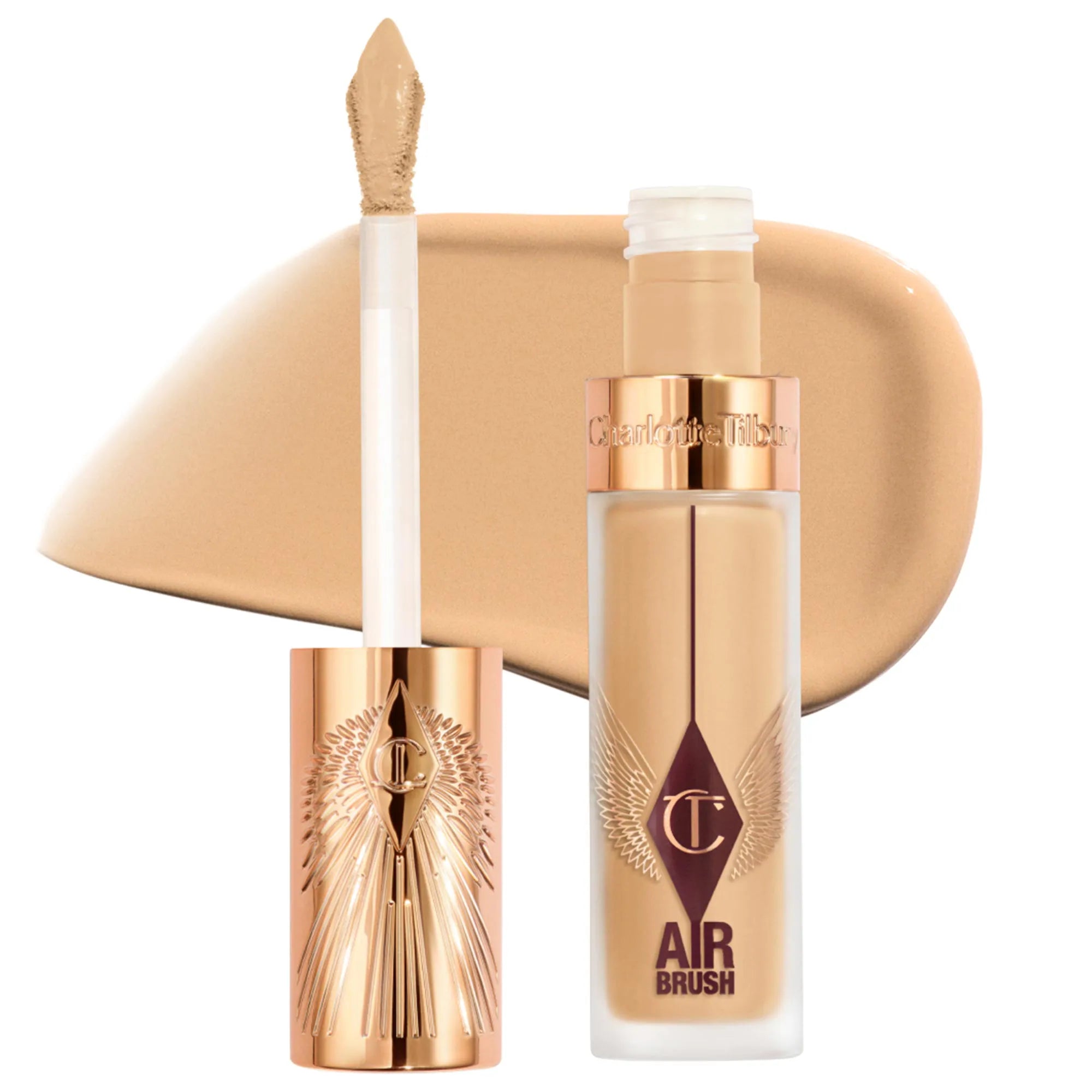 Corrector difuminado de larga duración, impecable, a prueba de arrugas y con aerógrafo, con ácido hialurónico — Charlotte Tilbury