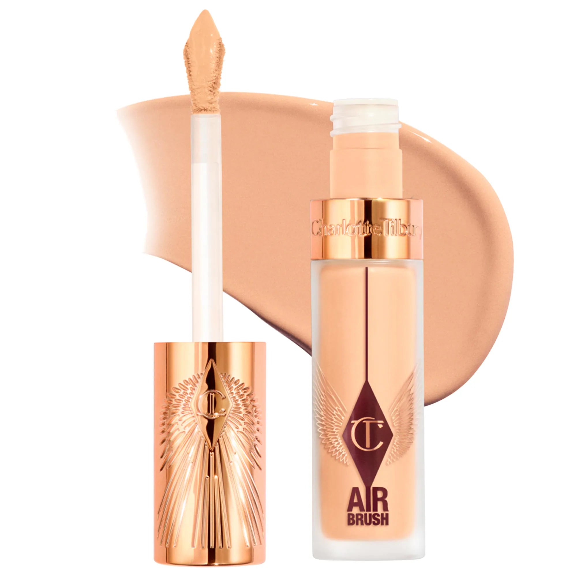 Corrector difuminado de larga duración, impecable, a prueba de arrugas y con aerógrafo, con ácido hialurónico — Charlotte Tilbury