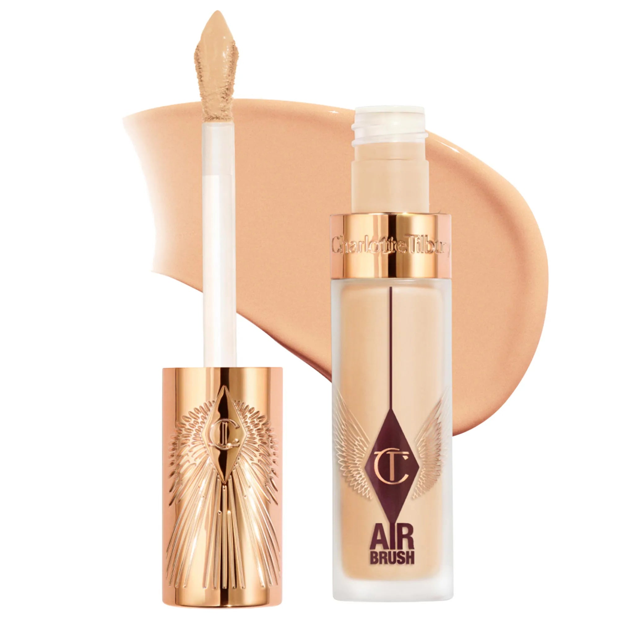 Corrector difuminado de larga duración, impecable, a prueba de arrugas y con aerógrafo, con ácido hialurónico — Charlotte Tilbury