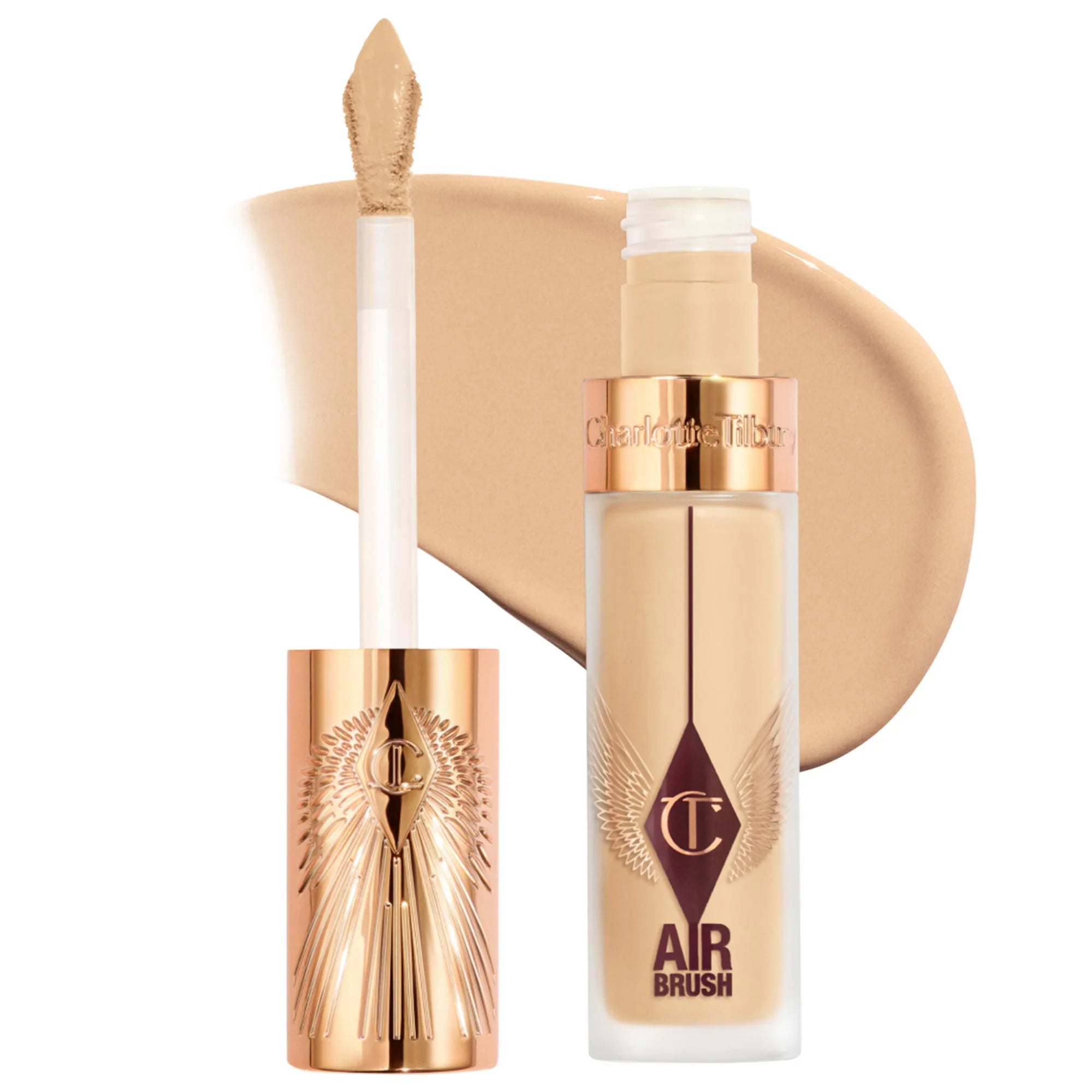 Corrector difuminado de larga duración, impecable, a prueba de arrugas y con aerógrafo, con ácido hialurónico — Charlotte Tilbury