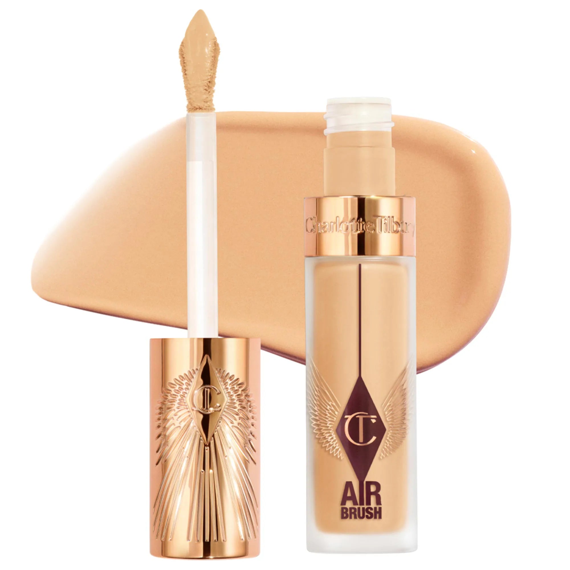Corrector difuminado de larga duración, impecable, a prueba de arrugas y con aerógrafo, con ácido hialurónico — Charlotte Tilbury