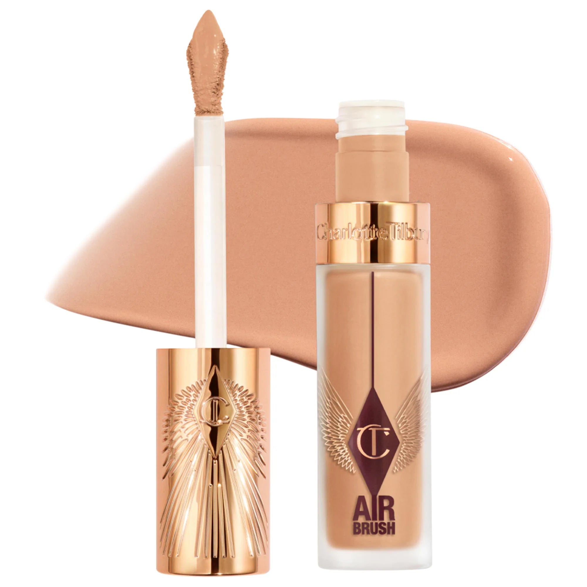Corrector difuminado de larga duración, impecable, a prueba de arrugas y con aerógrafo, con ácido hialurónico — Charlotte Tilbury