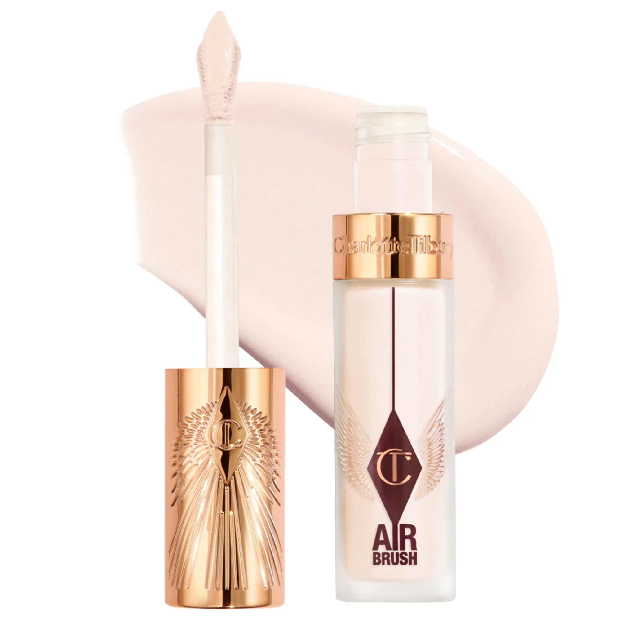Corrector difuminado de larga duración, impecable, a prueba de arrugas y con aerógrafo, con ácido hialurónico — Charlotte Tilbury