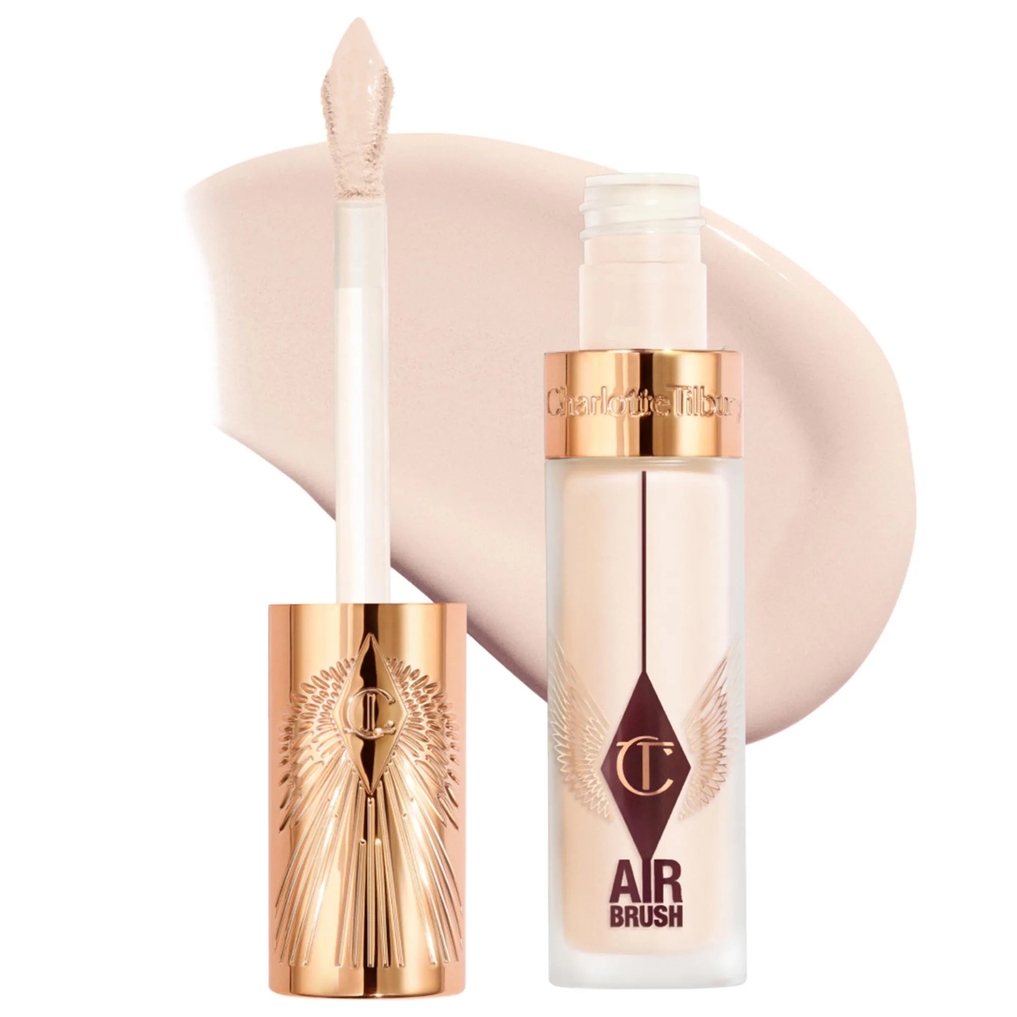 Corrector difuminado de larga duración, impecable, a prueba de arrugas y con aerógrafo, con ácido hialurónico — Charlotte Tilbury