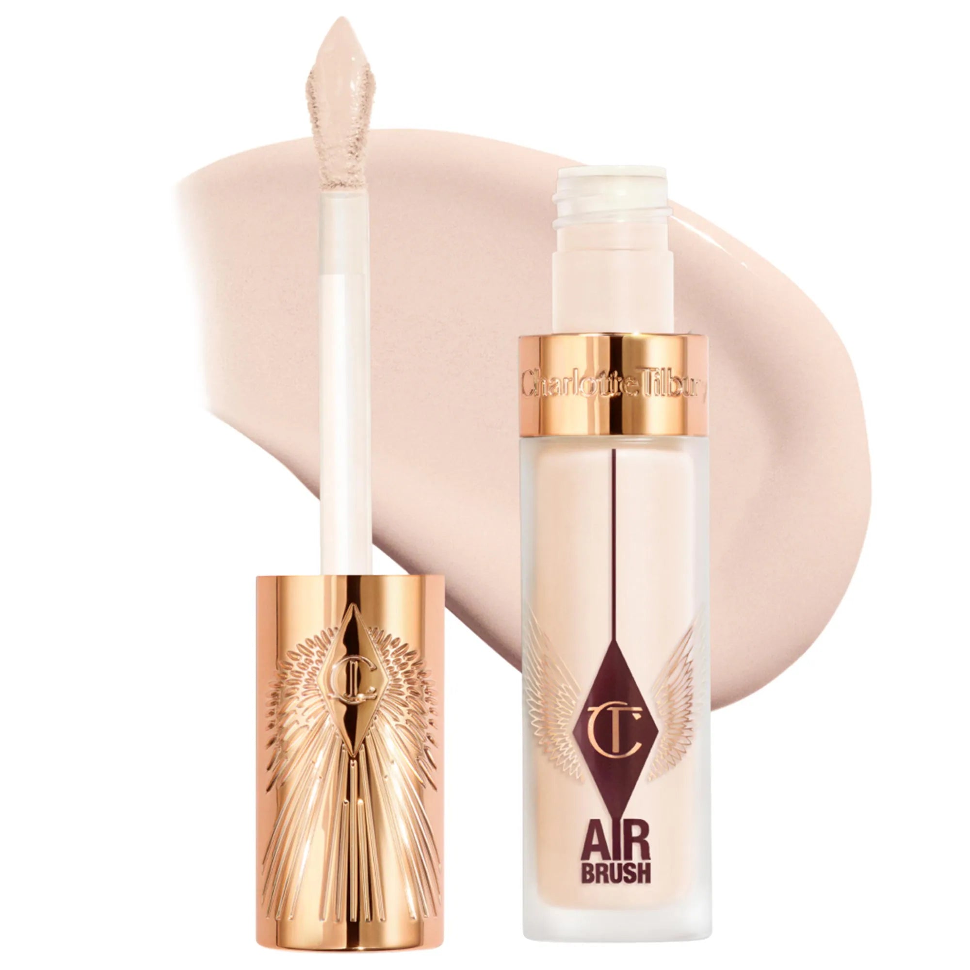 Corrector difuminado de larga duración, impecable, a prueba de arrugas y con aerógrafo, con ácido hialurónico — Charlotte Tilbury