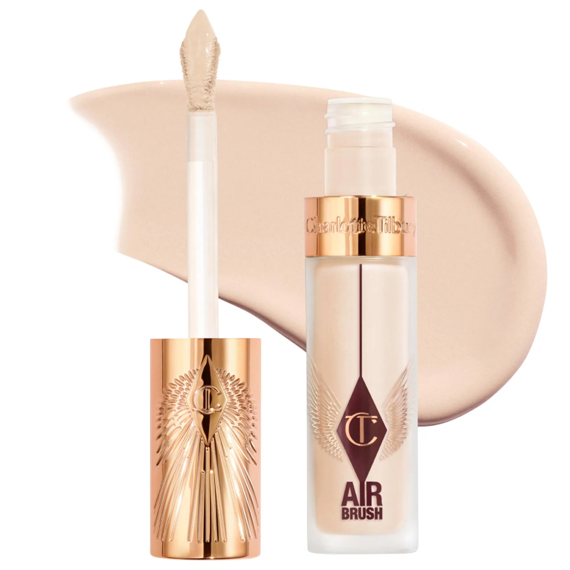 Corrector difuminado de larga duración, impecable, a prueba de arrugas y con aerógrafo, con ácido hialurónico — Charlotte Tilbury