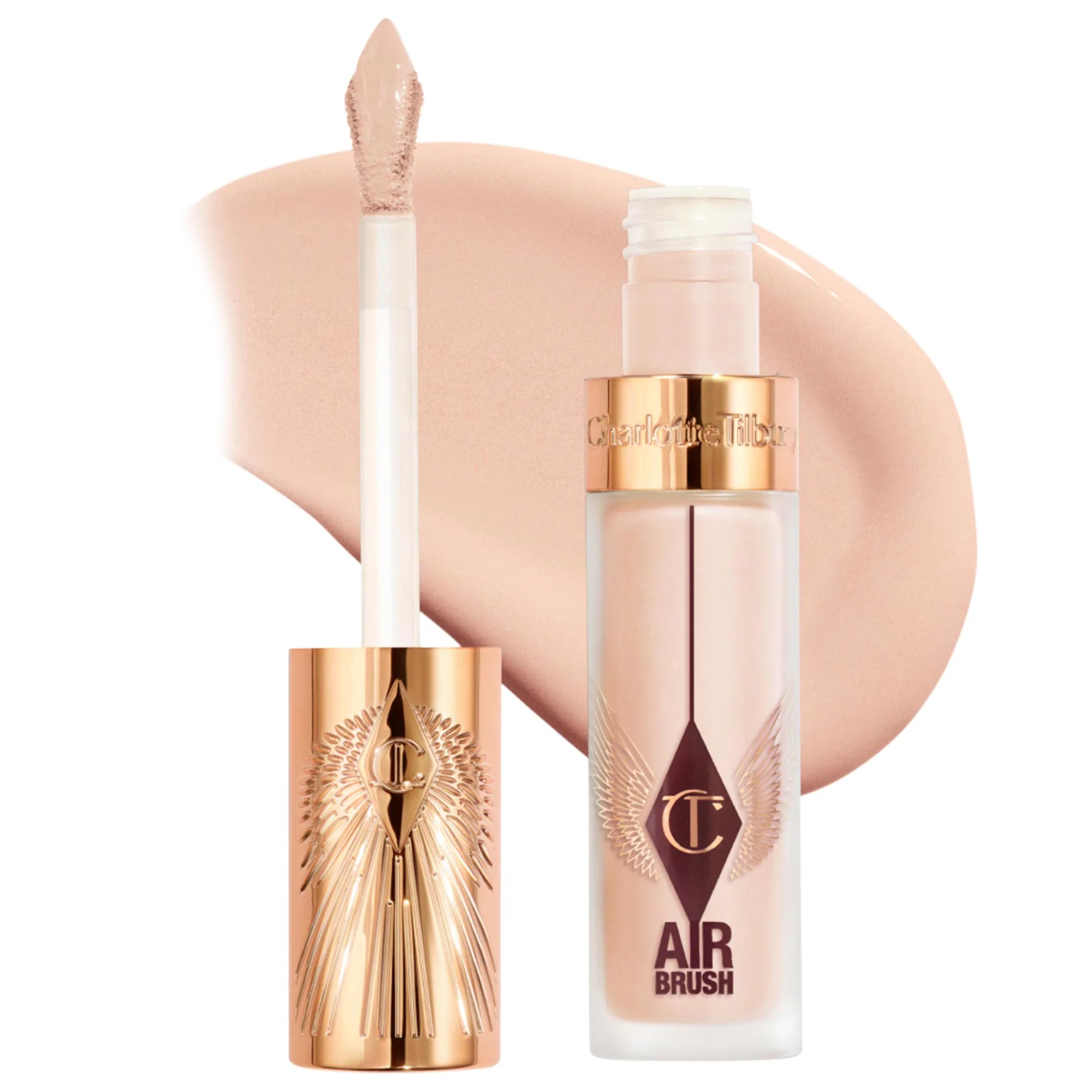 Corrector difuminado de larga duración, impecable, a prueba de arrugas y con aerógrafo, con ácido hialurónico — Charlotte Tilbury