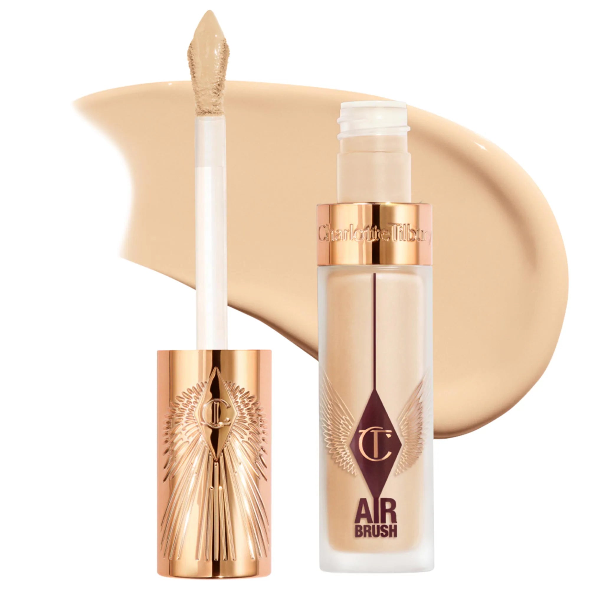 Corrector difuminado de larga duración, impecable, a prueba de arrugas y con aerógrafo, con ácido hialurónico — Charlotte Tilbury