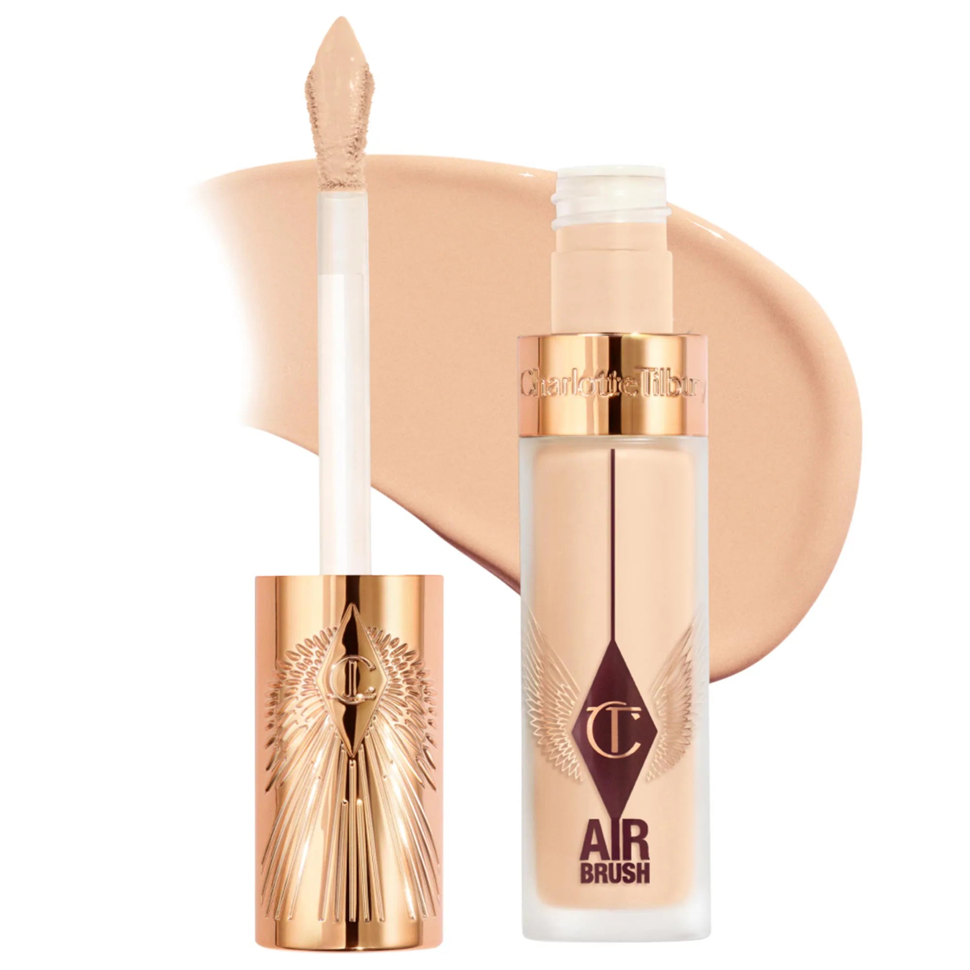 Corrector difuminado de larga duración, impecable, a prueba de arrugas y con aerógrafo, con ácido hialurónico — Charlotte Tilbury