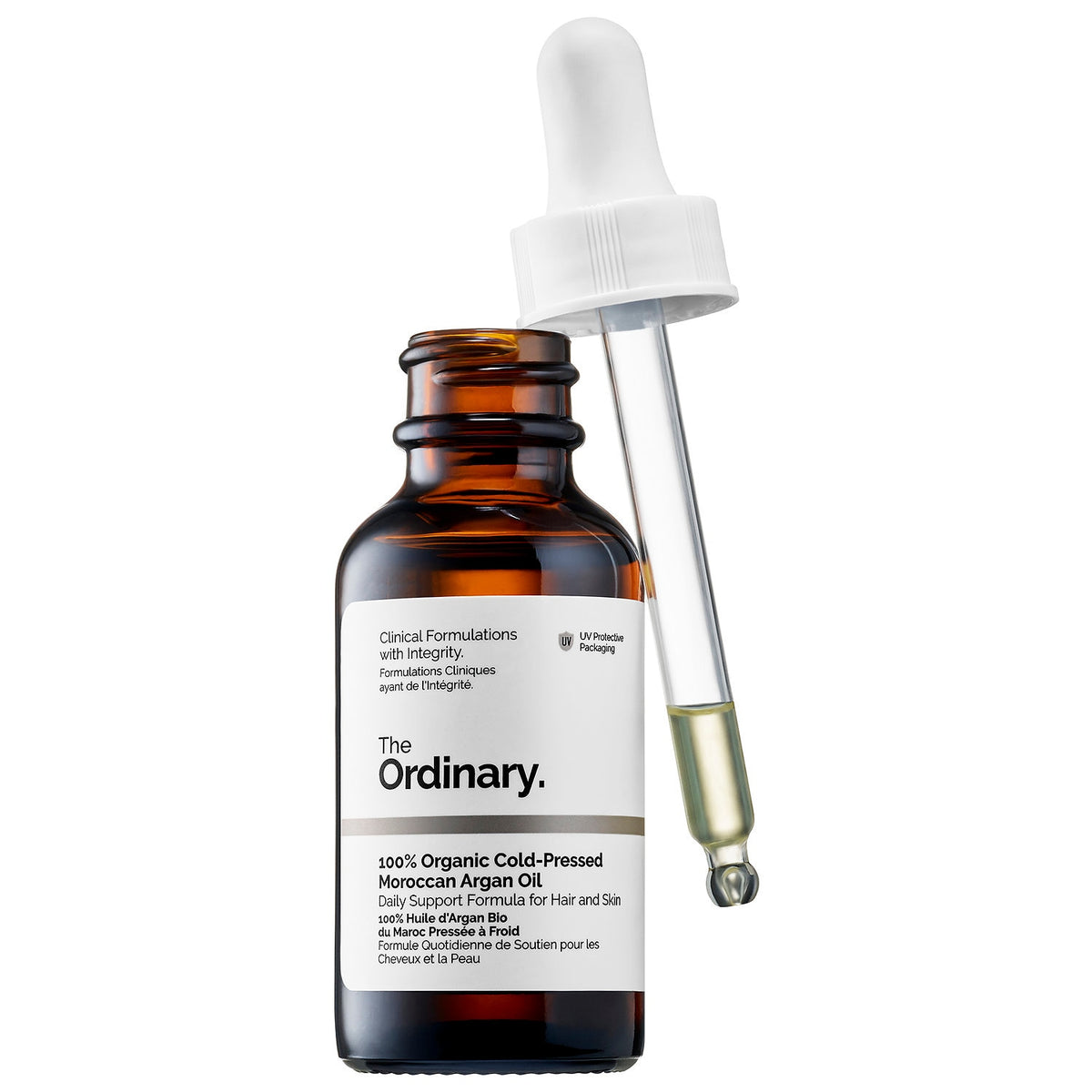 Aceite de Argán Marroquí 100% Orgánico Prensado en Frío para Piel y Cabello — The Ordinary