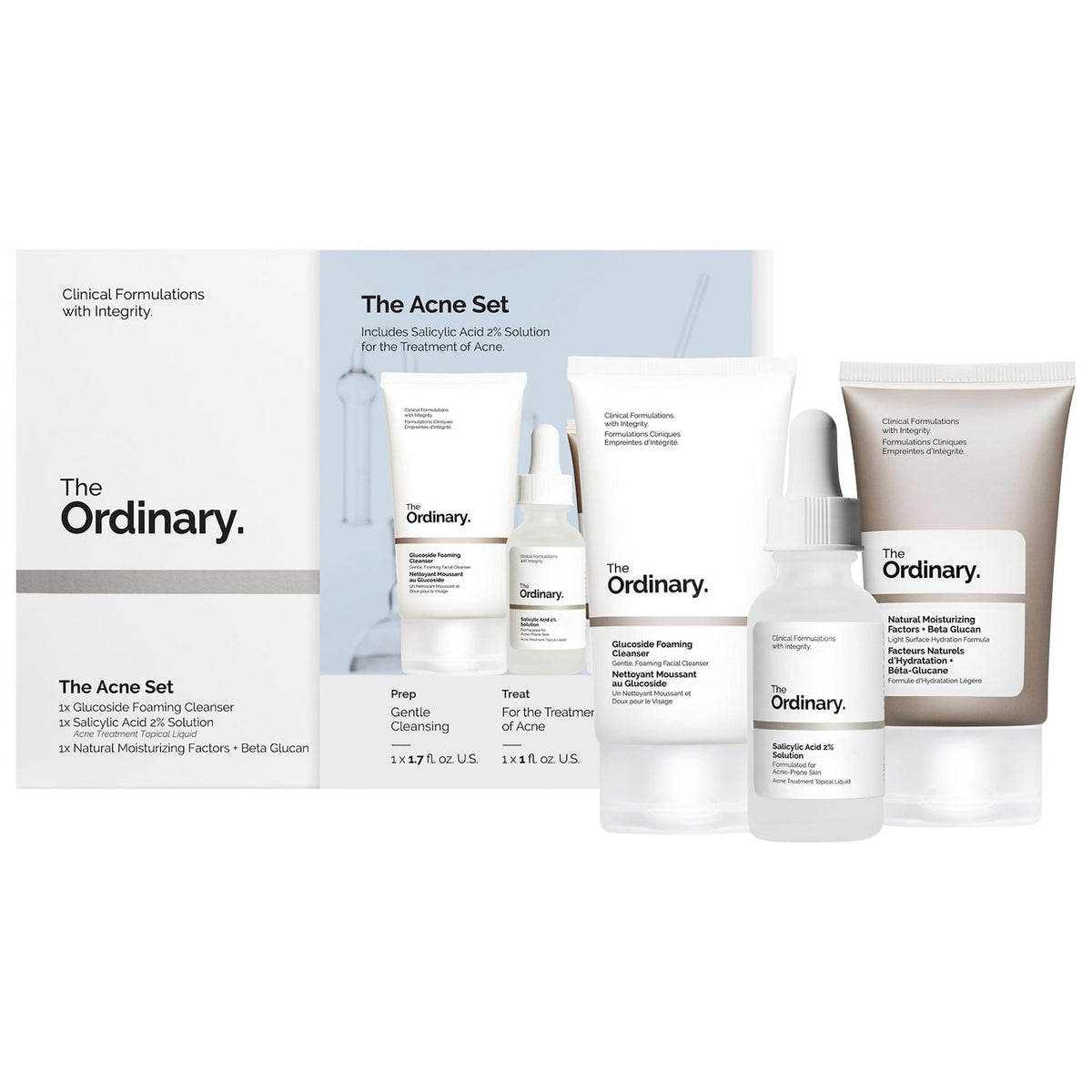 Set Anti-Acné con Ácido Salicílico — The Acne Set — The Ordinary