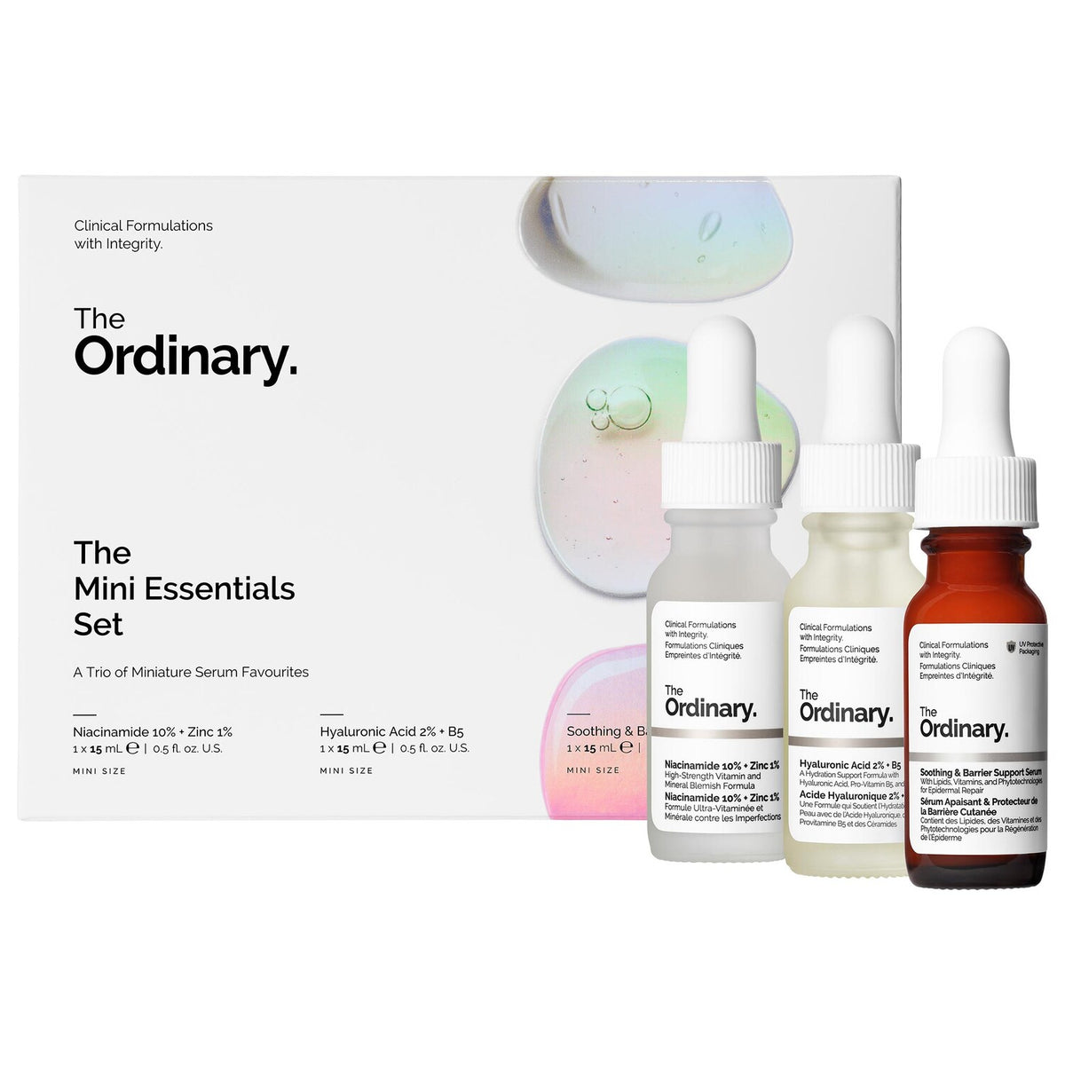 Set Mini Esenciales de Sérums — The Mini Essentials Set — The Ordinary